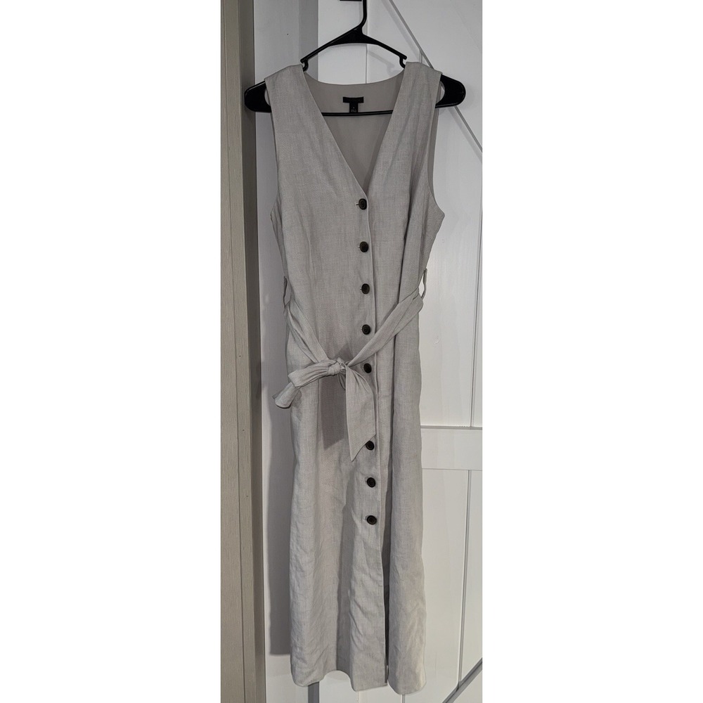 Ann Taylor Size‎ 10 Full Button Up Dress Summer Dressy Chic